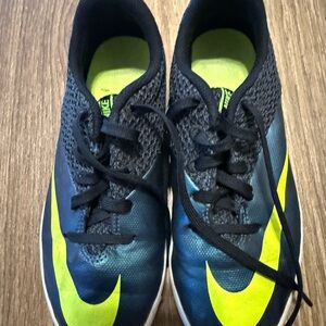 Nike Black and Bright Yellow indoor soccer/ futsal Shoes